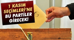 1 Kasım Seçimleri'ne katılacak partiler!