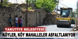 Yakutiye Belediyesi'nden Köylere Asfalt Çalışması