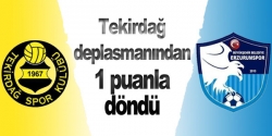 Tekirdağ deplasmanından 1 puanla döndü...