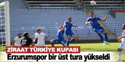 Erzurumspor bir üst tura yükseldi