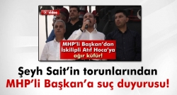 MHP'li Başkan'a suç duyurusu