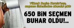 650 bin seçmen buhar oldu!