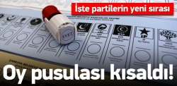 Oy pusulası kısaldı