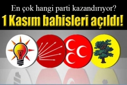 1 Kasım bahisleri açıldı