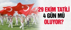 29 Ekim tatili 4 gün mü oluyor