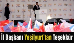 Yeşilyurt'tan miting teşekkürü!