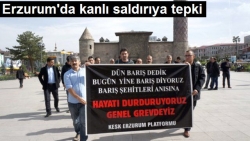 Erzurum'da Oturma Eylemi
