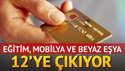 Taksit sınırlaması 9'dan 12'ye çıkıyor