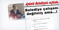 Belediyeden çalışan açıklaması!