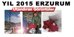 Erzurum'da utandıran görüntüler