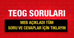 TEOG soru ve cevapları açıklandı