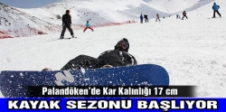 Palandöken Kar Kalınlığı 17 Santim