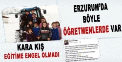 Kara Kış Eğitime Engel Olmadı