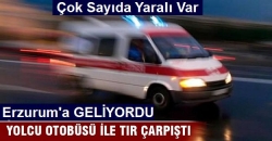 Yolcu otobüsü şarampole uçtu