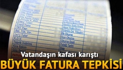 Zamlı fatura kafa karıştırdı!