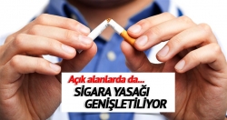 Açık alanlarda da sigara yasağı