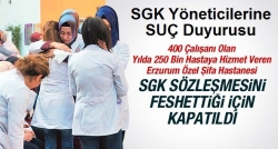 SGK Hakkında Suç Duyurusu!