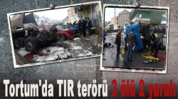 Tortum'da TIR terörü