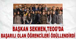 Sekmen'den Başarılı öğrencilere ödül