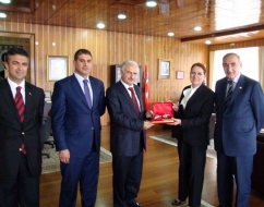 MHP'den rektör Kocak'a ziyaret