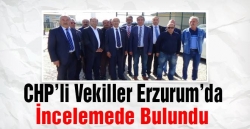 Erzurum'da incelemede bulundular!