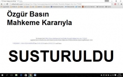 Mahkeme kararıyla susturulduk!