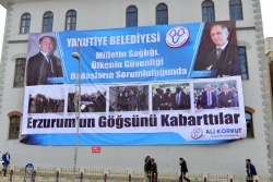 Yakutiye'nin bakanlı duvarı!