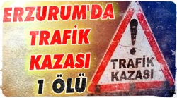Erzurum'da kaza: 1 ölü!