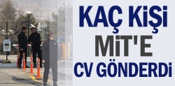 Kaç kişi MİT'e CV gönderdi!