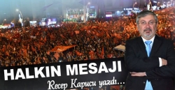 Erzurum Halkının mesajı...