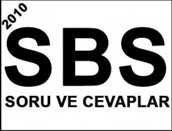 SBS soru ve cevapları
