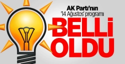 AK Parti'nin 14 Ağustos programı