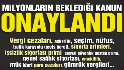 Milyonların beklediği kanuna onay