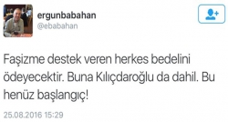 Ergun Babahan'dan skandal tweet