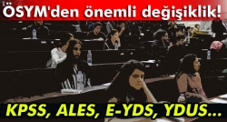 Sınav tarihleri değişti