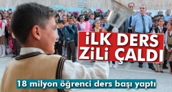 İlk ders zili çaldı!