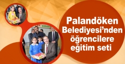 Palandöken Belediyesi’nden öğrencilere eğitim seti