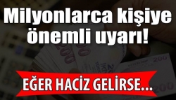 Emekli maaşına haciz konamaz!