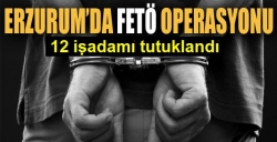 Erzurum'da 12 FETÖ'cü tutuklandı!