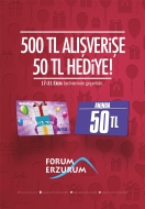 Forum Erzurum’da hediye kart kampanyası