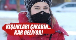 Doğu'ya kar geliyor!