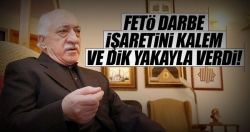 Darbe işaretini kalem ve dik yakayla verdi