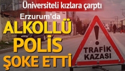 Alkollü polisi temizlediler!