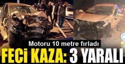 Erzurum'da feci kaza: 3 yaralı