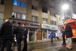 Erzurum’da öğrenci evinde yangın