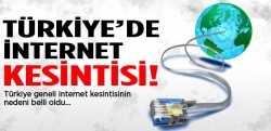 Türkiye'deki internet kesintisinin nedeni!