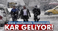 Meteoroloji'den kar uyarısı!