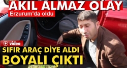 Sıfır kilometre diye aldı