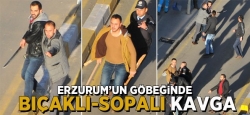 Erzurum'da döner bıçaklı-sopalı kavga!