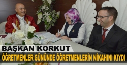 Öğretmenler gününde Öğretmenlerin nikahını kıydı